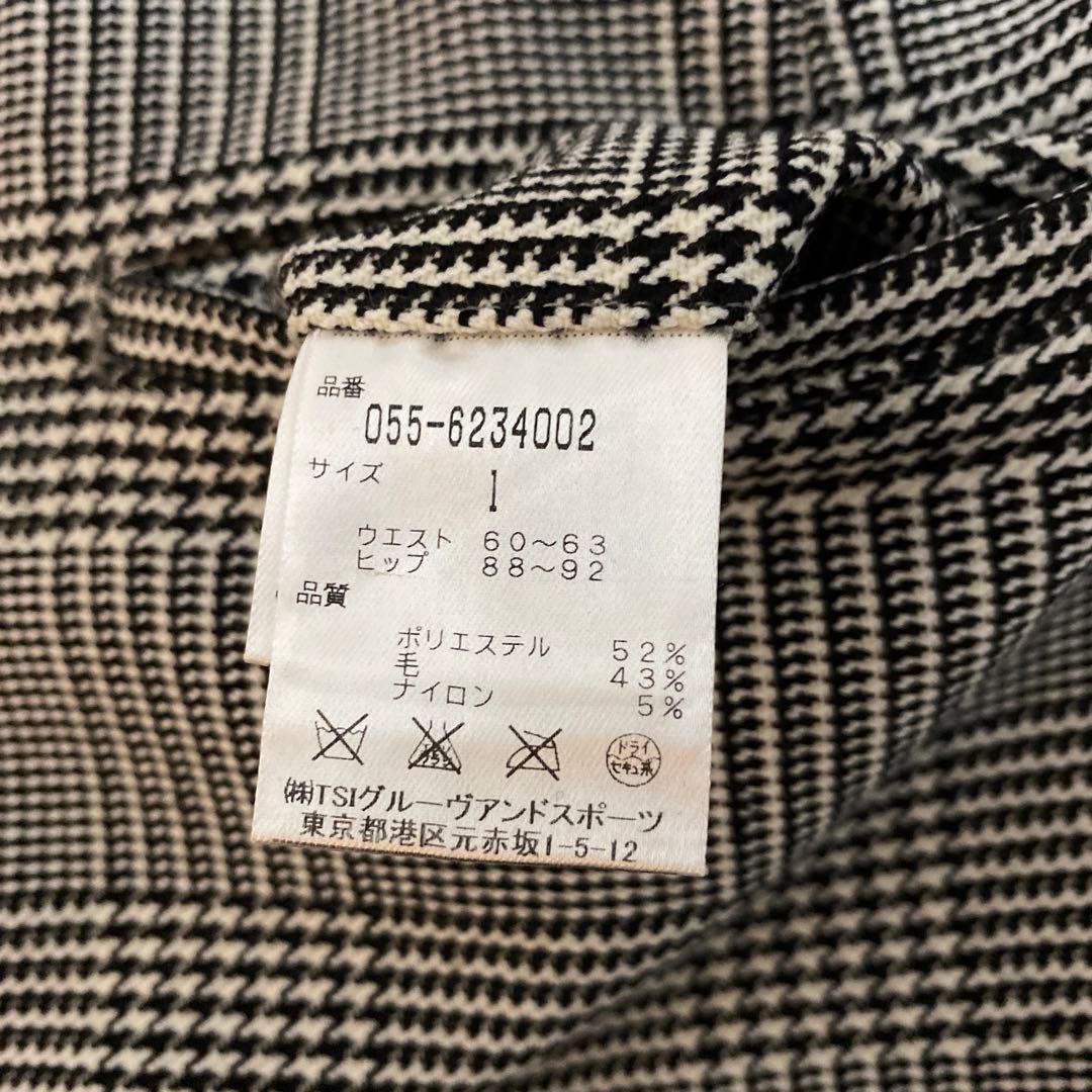 美品♡パーリーゲイツ♡スカート♡グレンチェック♡ブラック♡ホワイト♡グリーン♡M