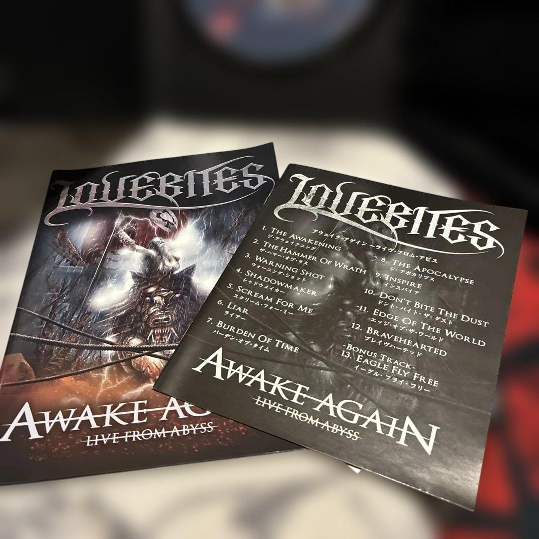 LOVEBITES/AWAKE AGAIN/DVD/サイン入ポスカ付