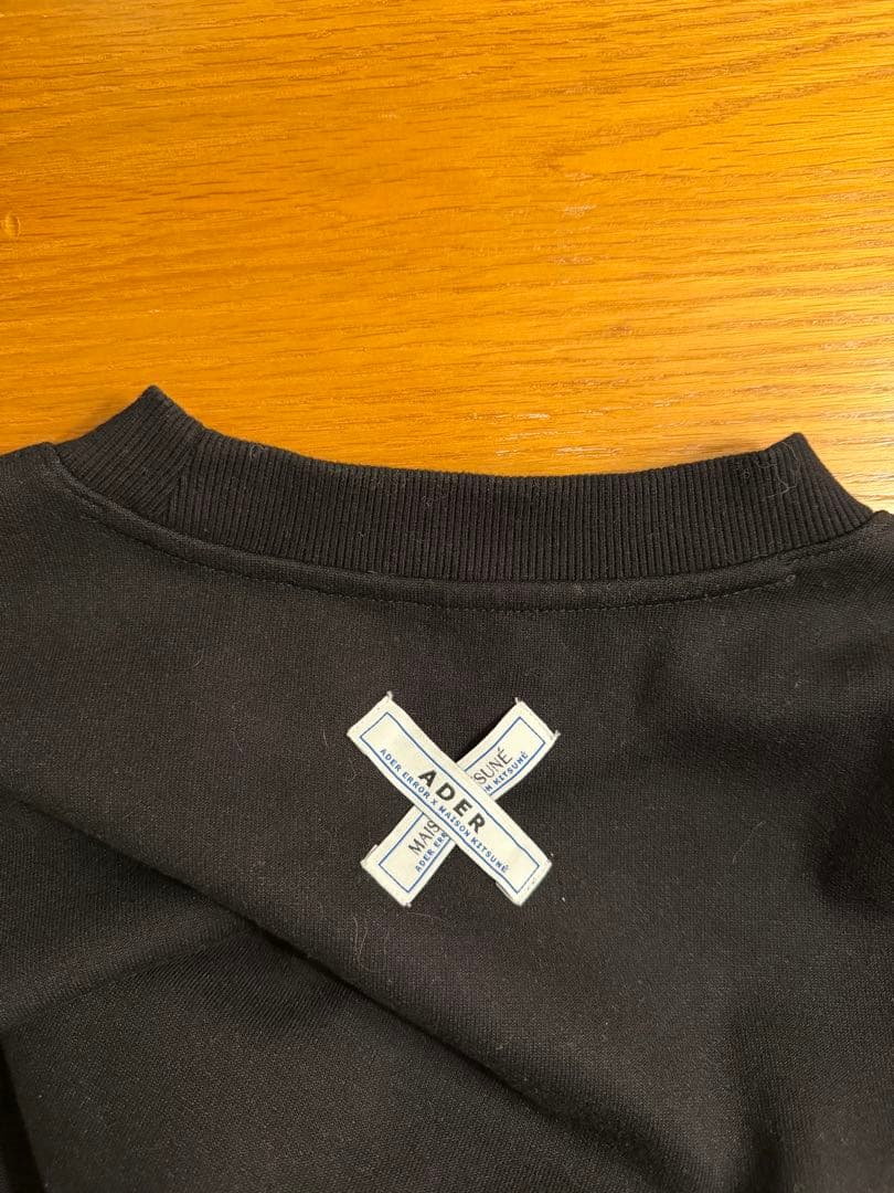 ADER ERROR × MAISON KITSUNE スウェット A3 黒