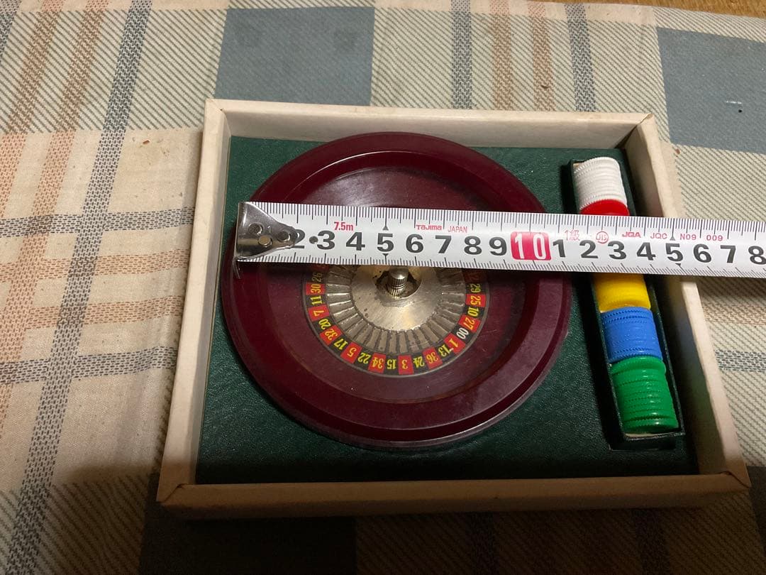 ルーレットゲーム　玩具のはなやま製。昭和レトロ。【箱破れ有り、予備玉付き】