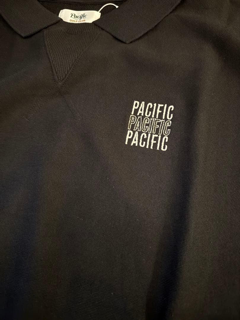 再値下げ　新品　Pacific golf club スウェットポロ　黒M