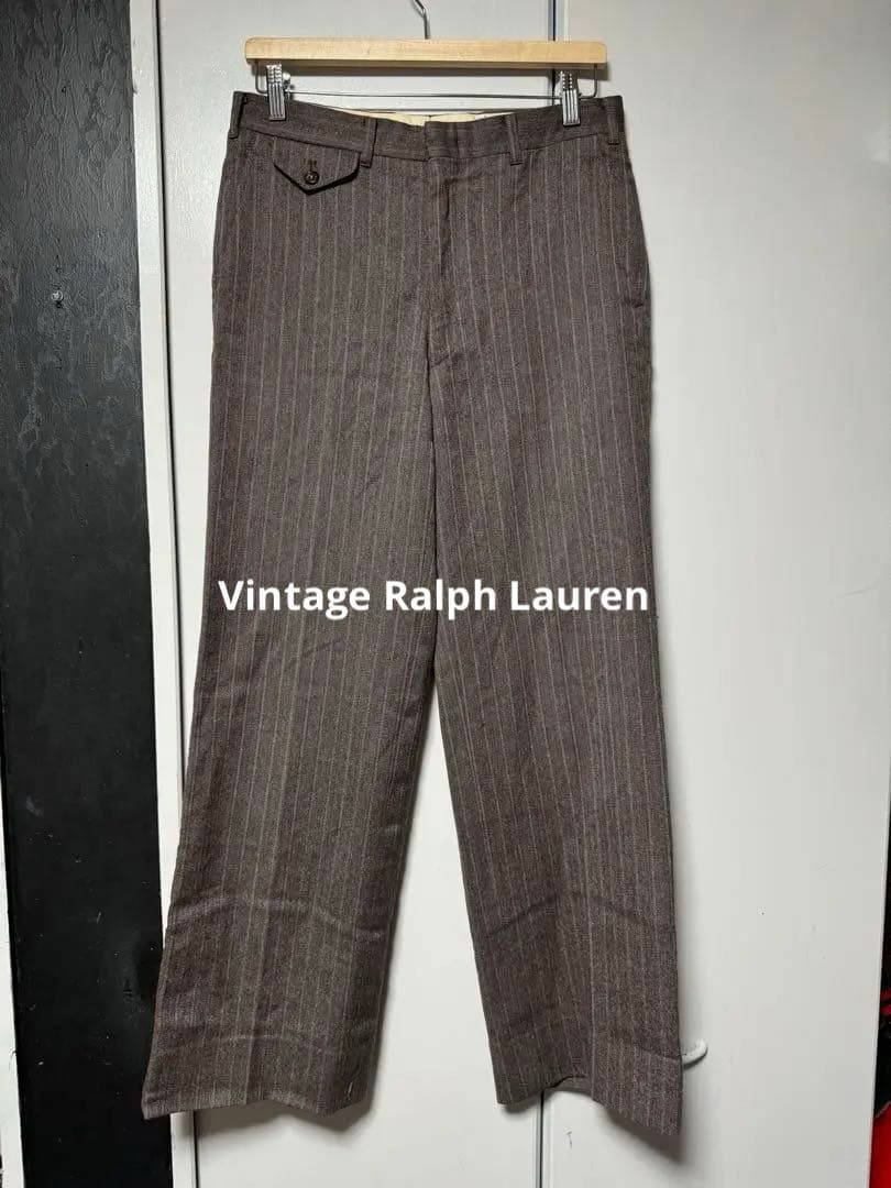 Vintage Ralph Lauren ストライプ　ストレート　スラックス