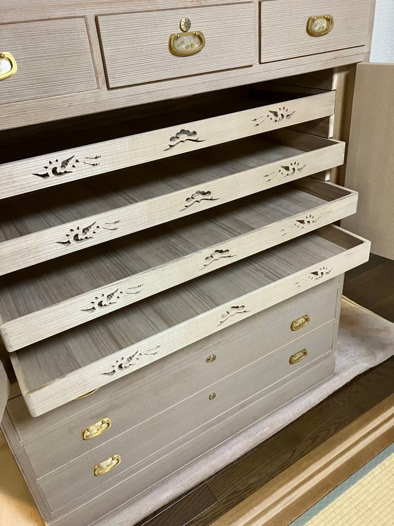 桐箪笥　桐タンス　3段構成