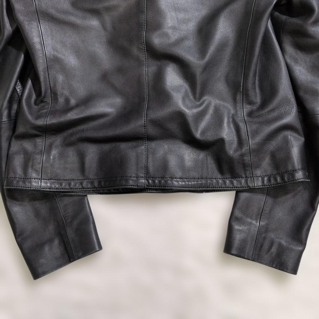 極美品　Theory Luxe セオリー ソフトレザージャケット38　黒