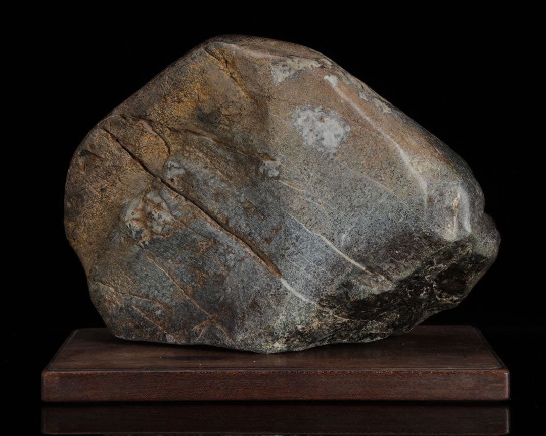 h*o様 菊花石 サバ菊 一輪 紋石 台座付 4.1kg 鑑賞石 自然石 原石