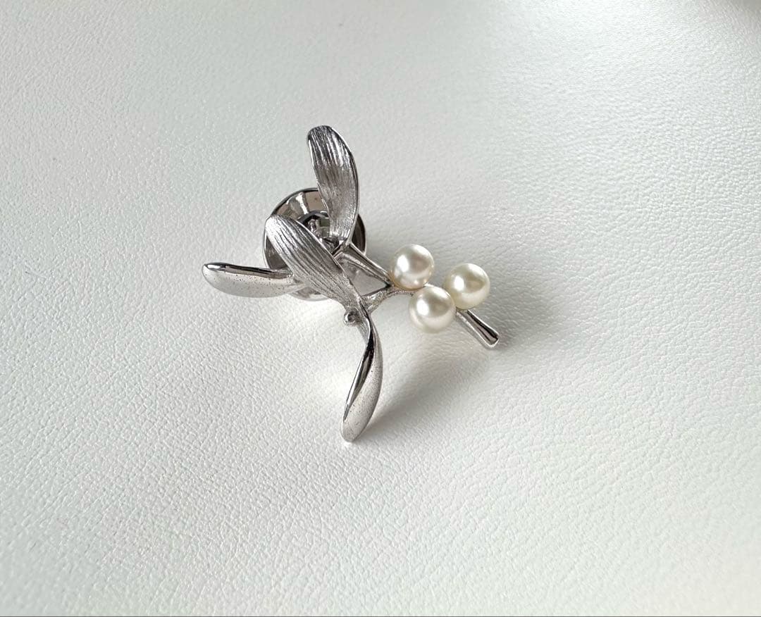 MIKIMOTO アコヤベビーパール ピンプローチ SV