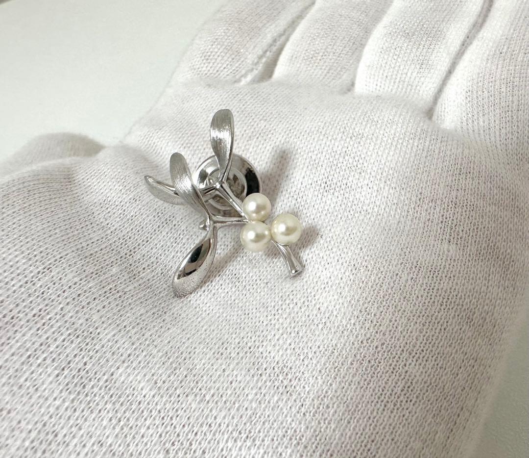 MIKIMOTO アコヤベビーパール ピンプローチ SV