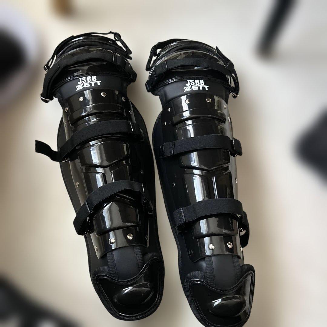ZETT JSBB 黒 レガース　新品　未使用　一般軟式