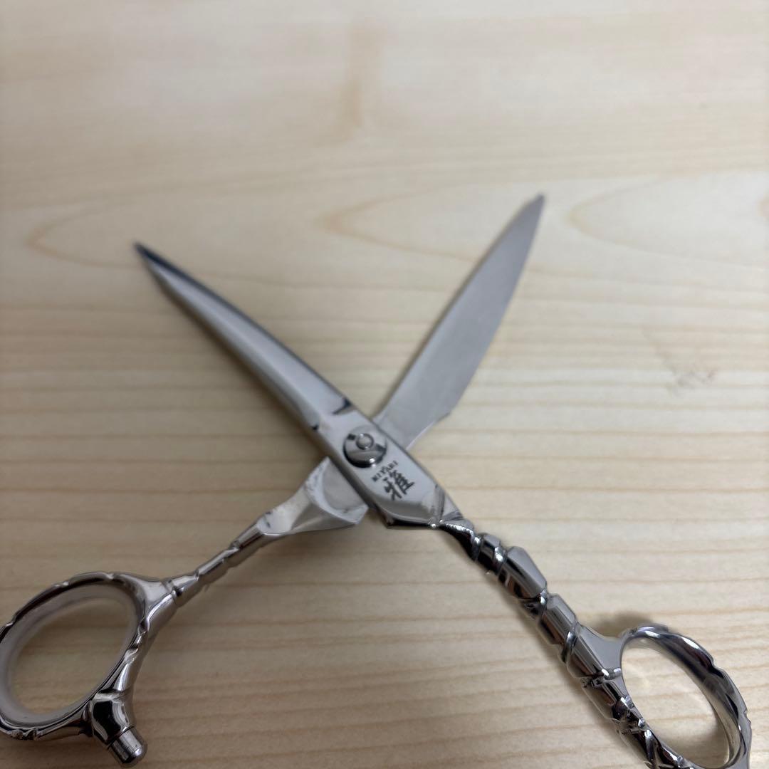 雅ステンレス カーブ刃シザー 約6インチ