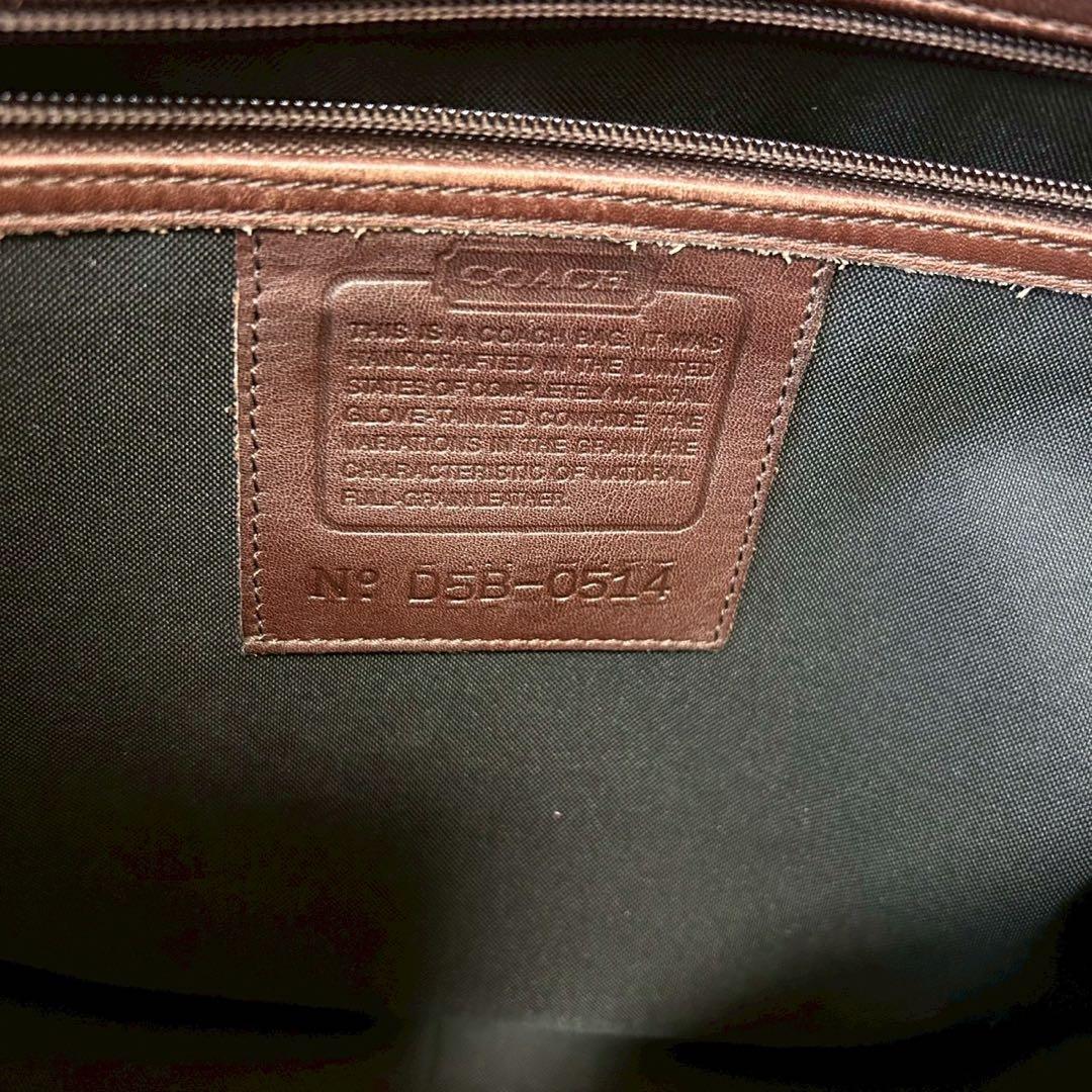 coach ビジネスバッグ 2way 0514 本革 オールドコーチ ブラウン