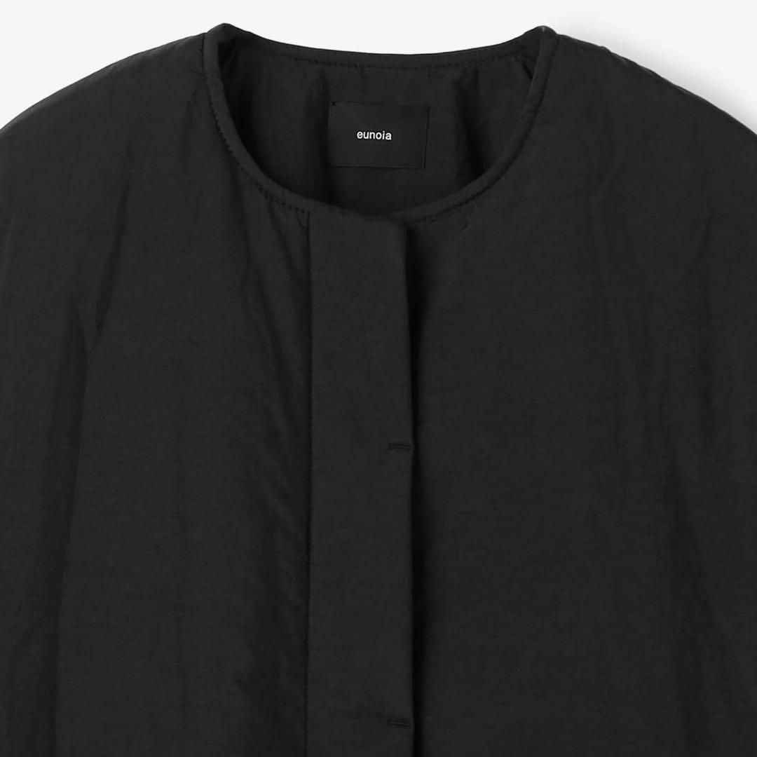 新品タグ付き eunoia ユノイア 2WAY パディングジャケット ブラック