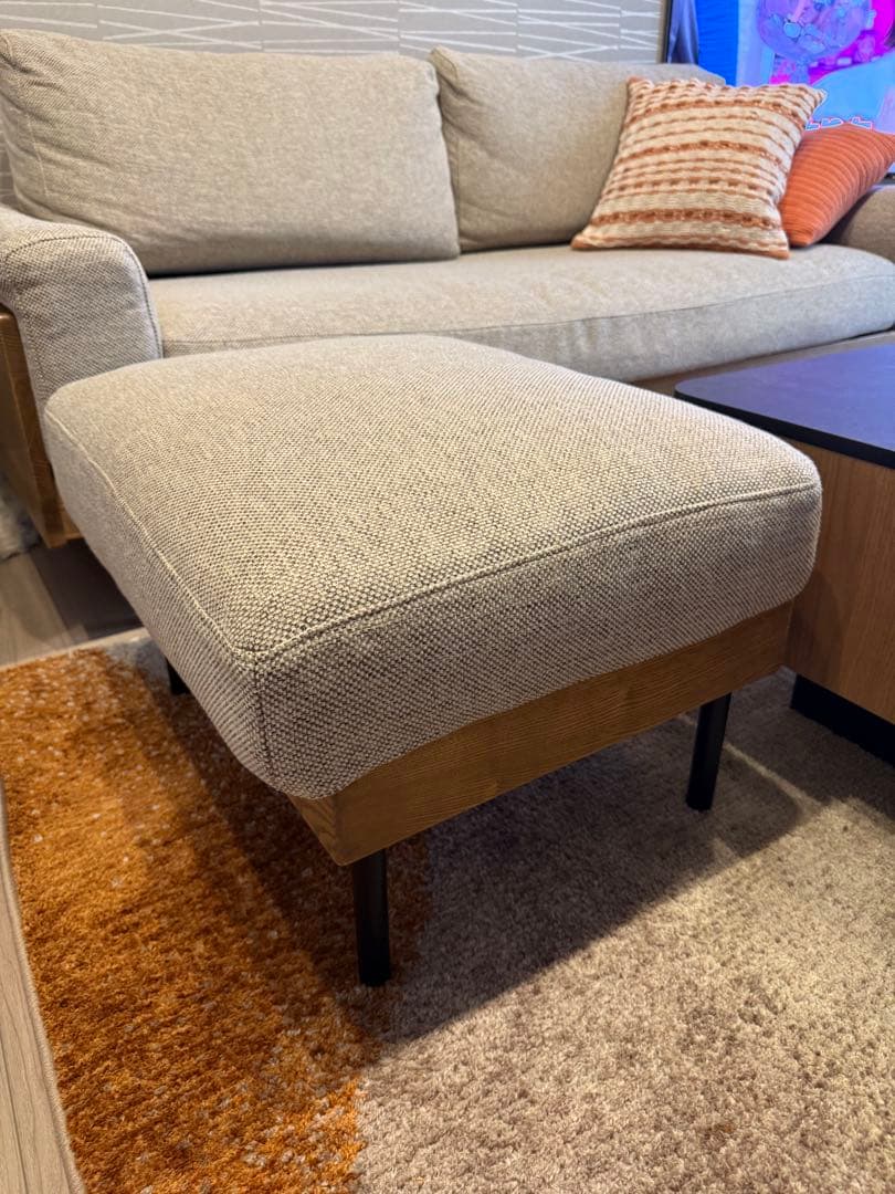 【美品】unico TREL(トレル)オットマン