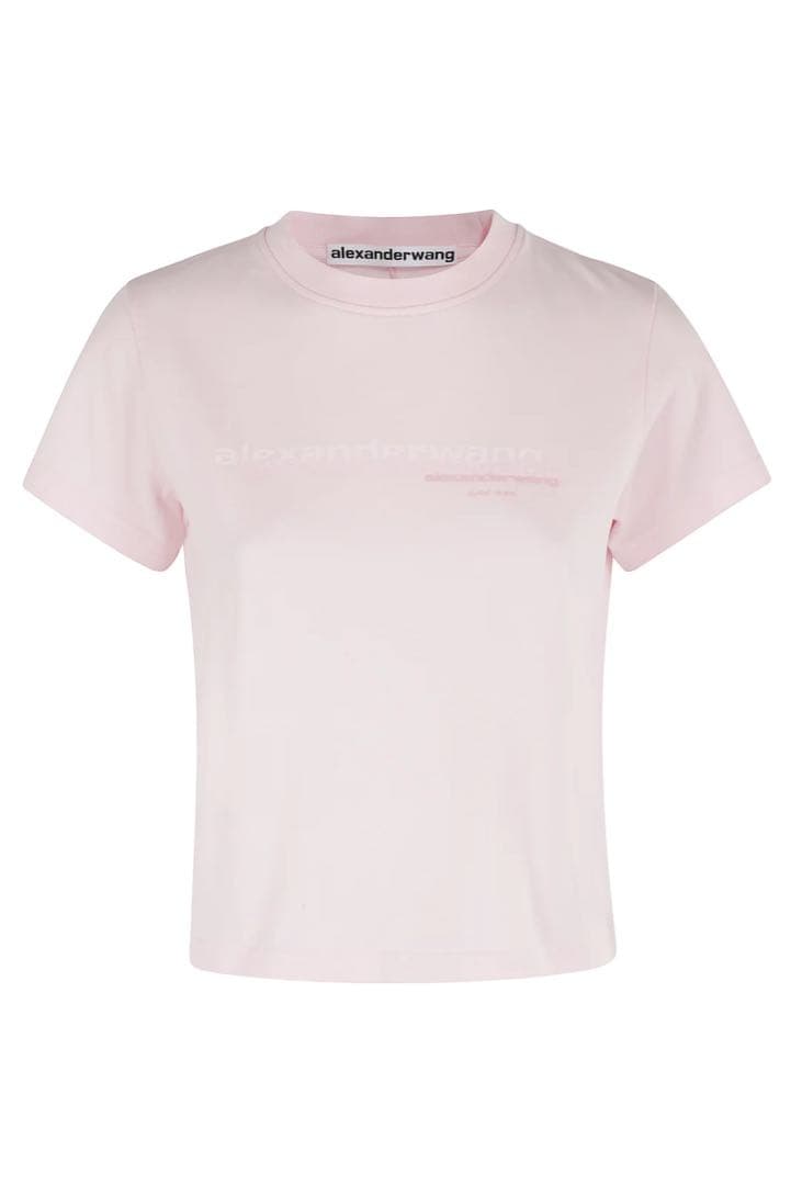 alexanderwang ピンク ショート丈Tシャツ