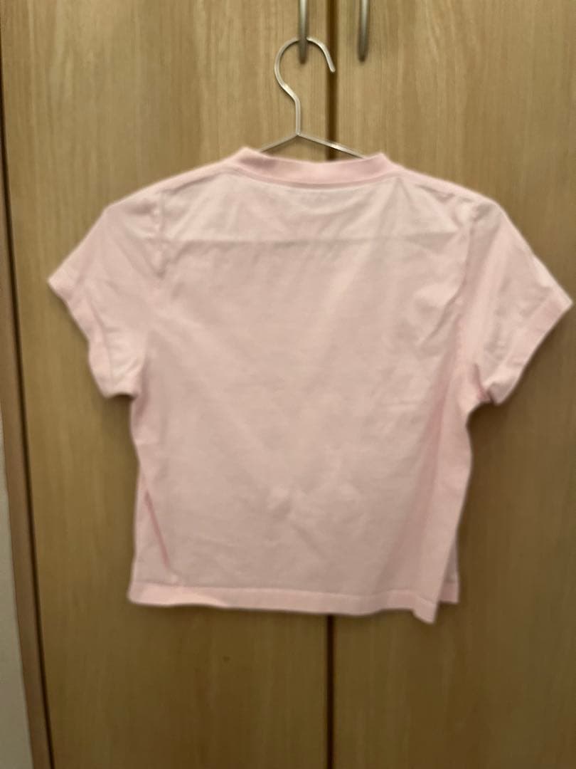 alexanderwang ピンク ショート丈Tシャツ
