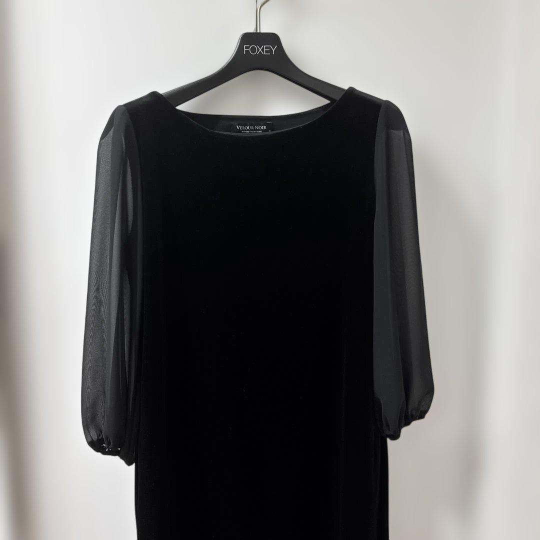FOXY VELVET NOIR ブラックワンピース38