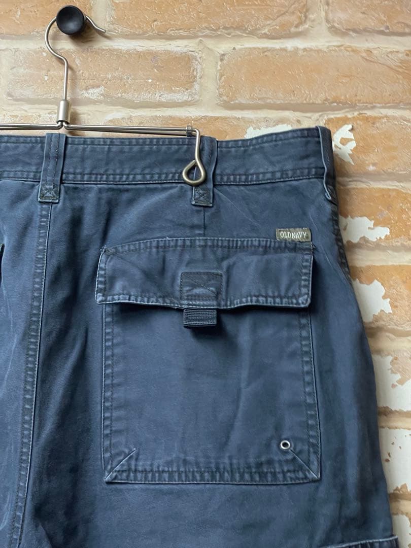 90s OLD NAVY カーゴパンツ オールドネイビー　2way ネイビー