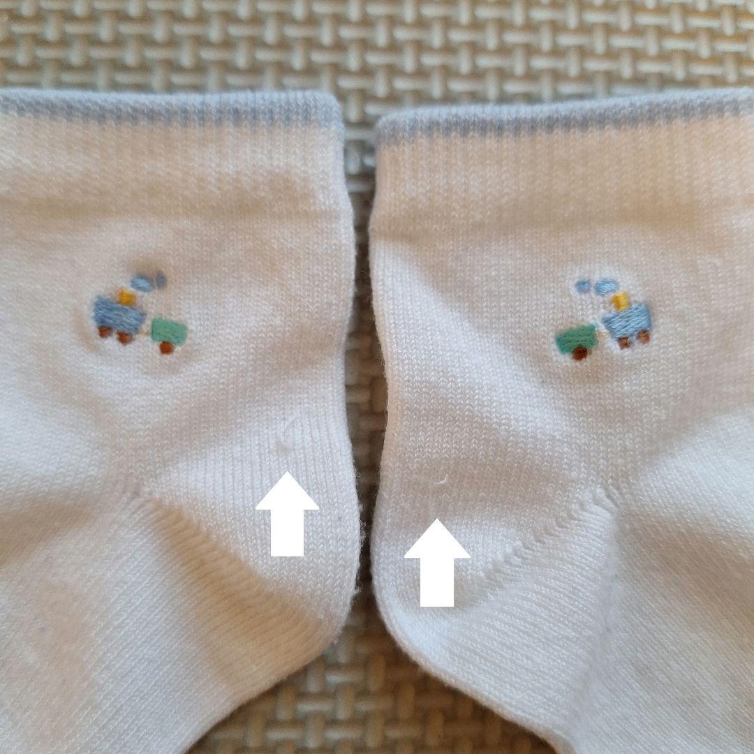 【現行品】familiar セーラー襟ロンパース60/靴下とユニクロインナー付き