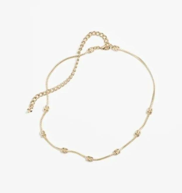 CHANEL CCロゴ メタル チョーカー ネックレス 【ゴールド】