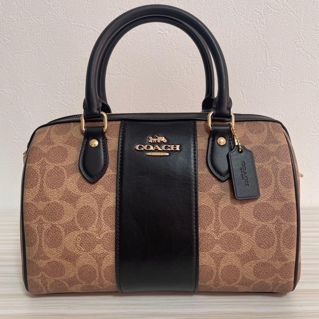 早い者勝ち！訳あり新品 COACH ハンドバッグ シグネチャー柄 2way