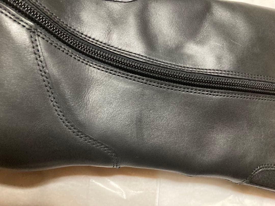 大特価❗️【新品】Gabor　ガボール　上質　レザーブーツ　黒ロングブーツ　靴