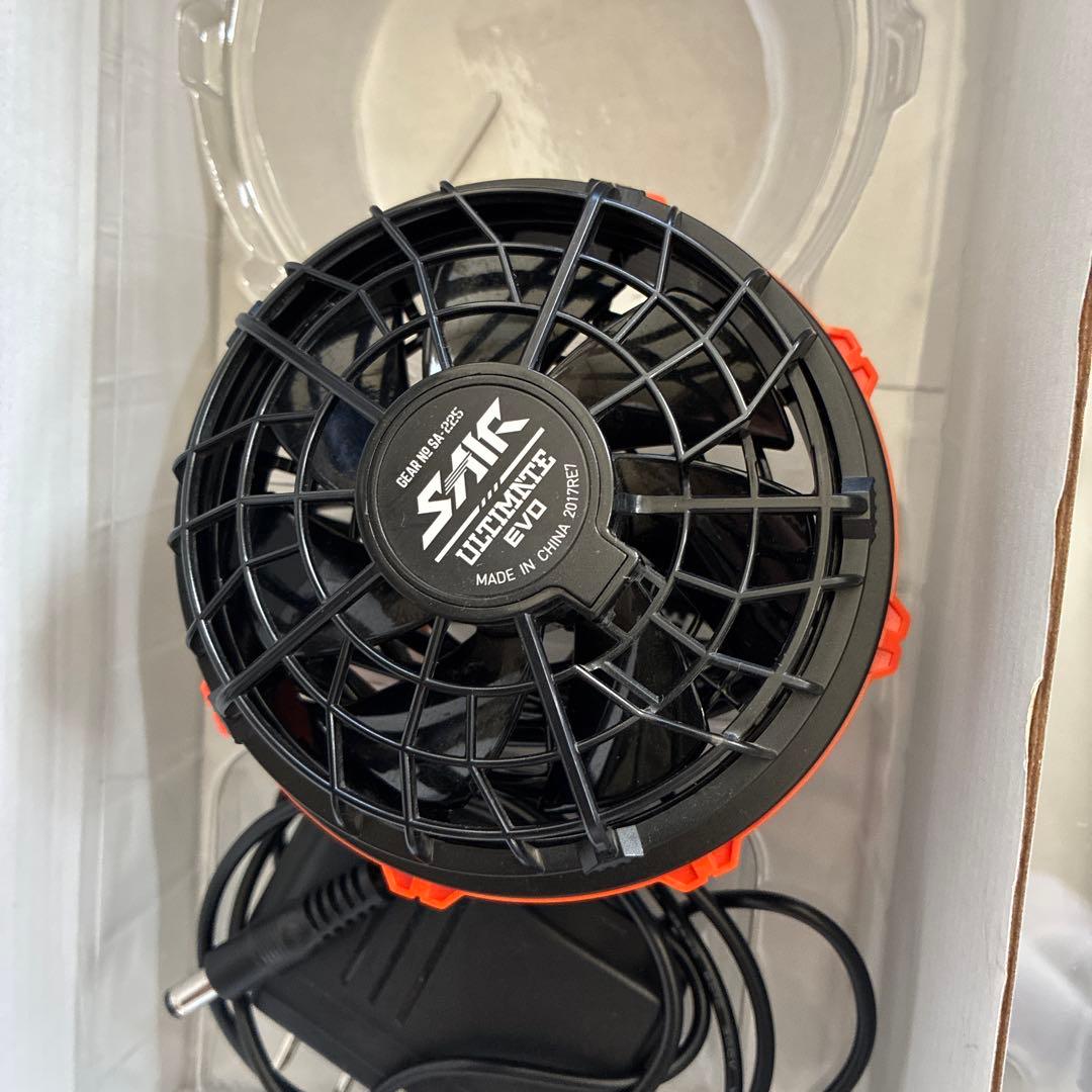 BURTLE ファン付き空調服 XL ブラック バッテリー付き