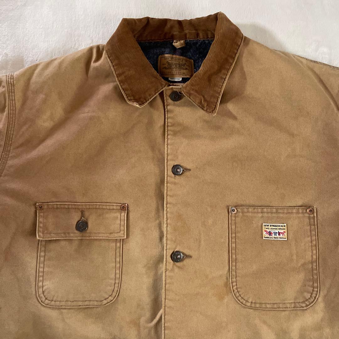 92年 Levi's ブランケット チョアコート ブラウンダック サンフェード