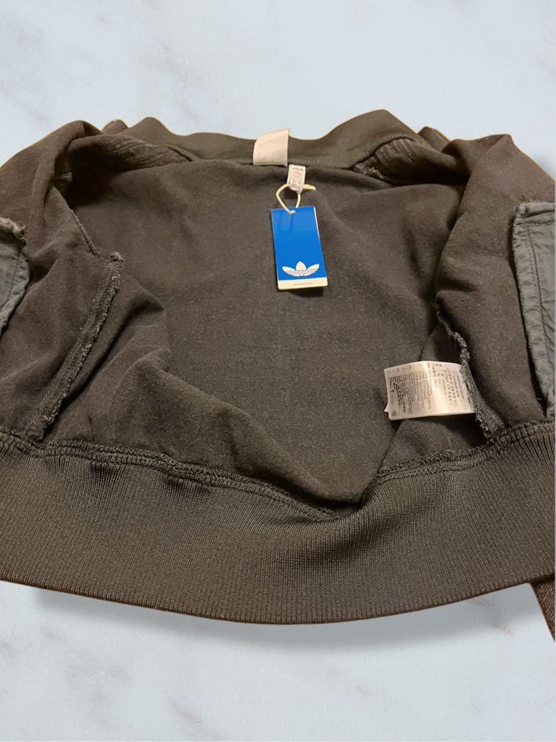 新品未使用タグ付adidas デニムトラックトップブラックデニムジャケットy2k