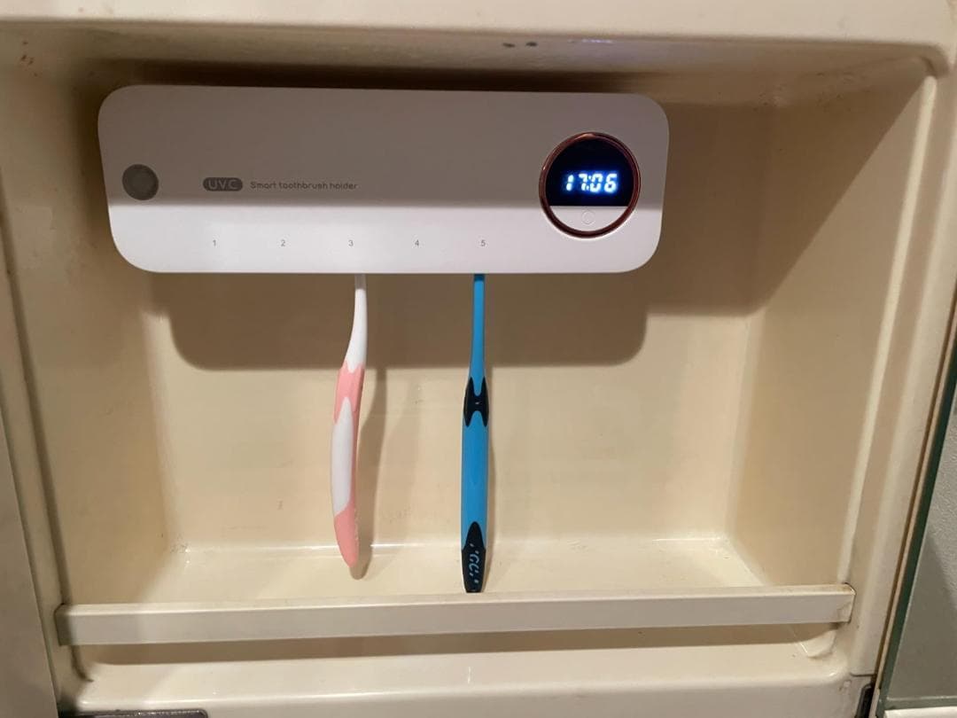 歯ブラシ除菌器乾燥 壁掛け 歯ブラシホルダー 自動除菌