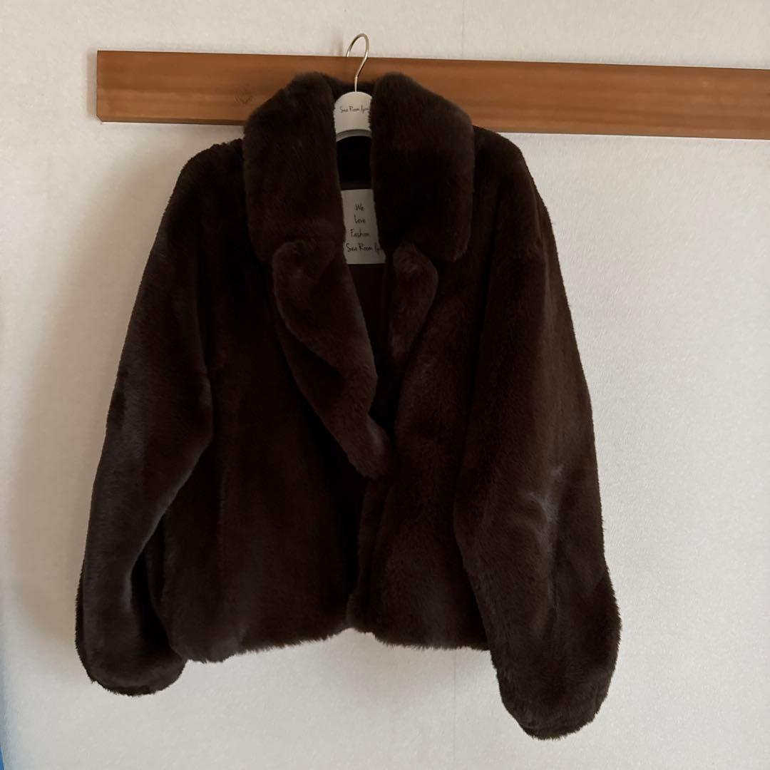 SeaRoomlynn ダークブラウン ファーコート
