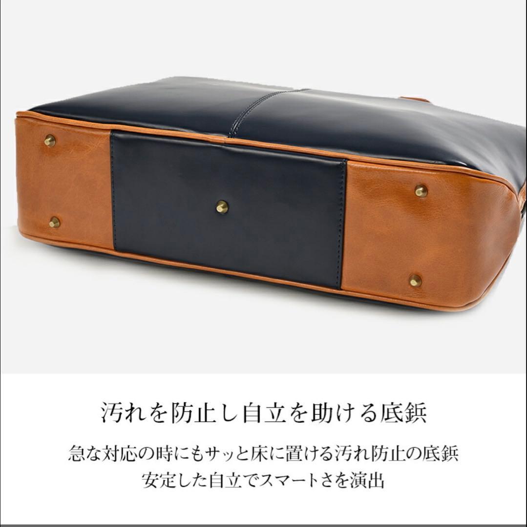 GOLDMEN LENO レノ 本革 ビジネスバッグ ブラック ノーマルタイプ