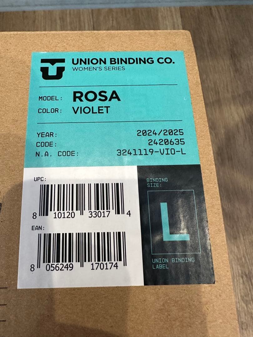 Union Binding ROSA VIOLET Lサイズ
