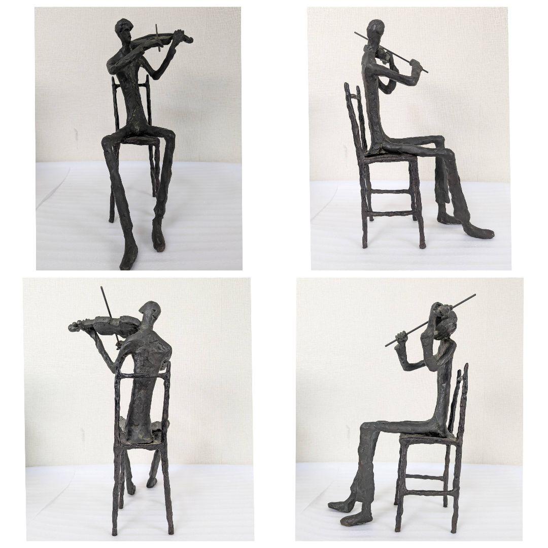 ブロンズ置物 キム・ボーン BURN 演奏者 バイオリン チェロ
