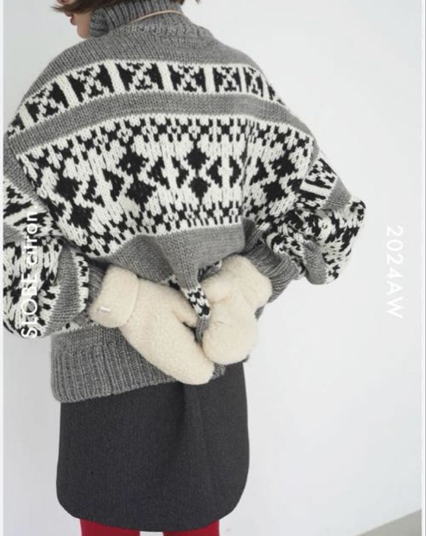 SLOBE citron カウチンニット