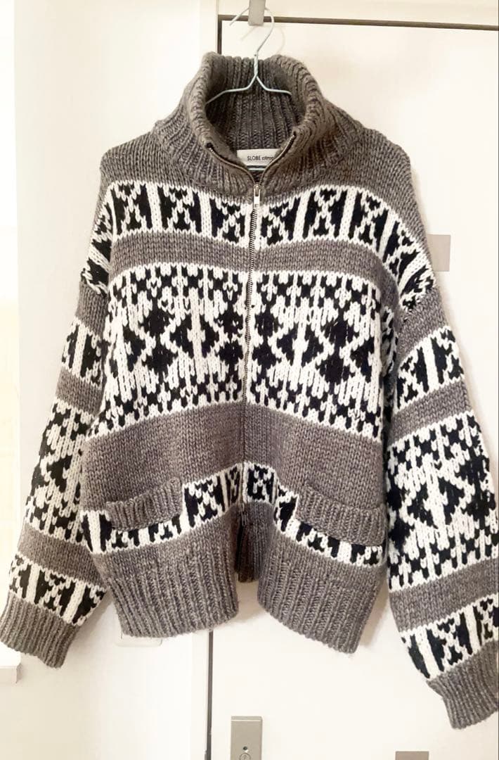 SLOBE citron カウチンニット