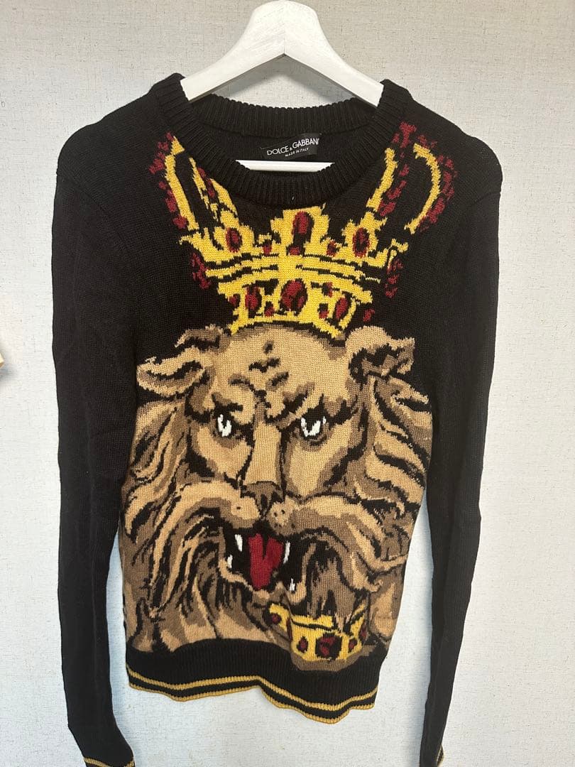Dolce & Gabbana ライオンニットセーター　サイズ46