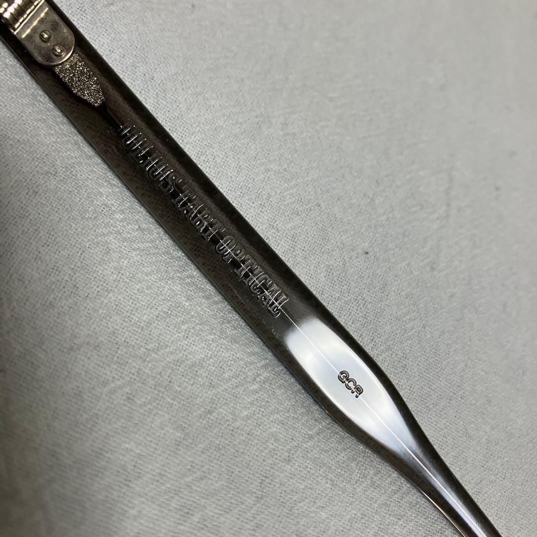 極美品ジュリアスタートオプティカルARグレークリスタルⅡ48□22ネイビー25%