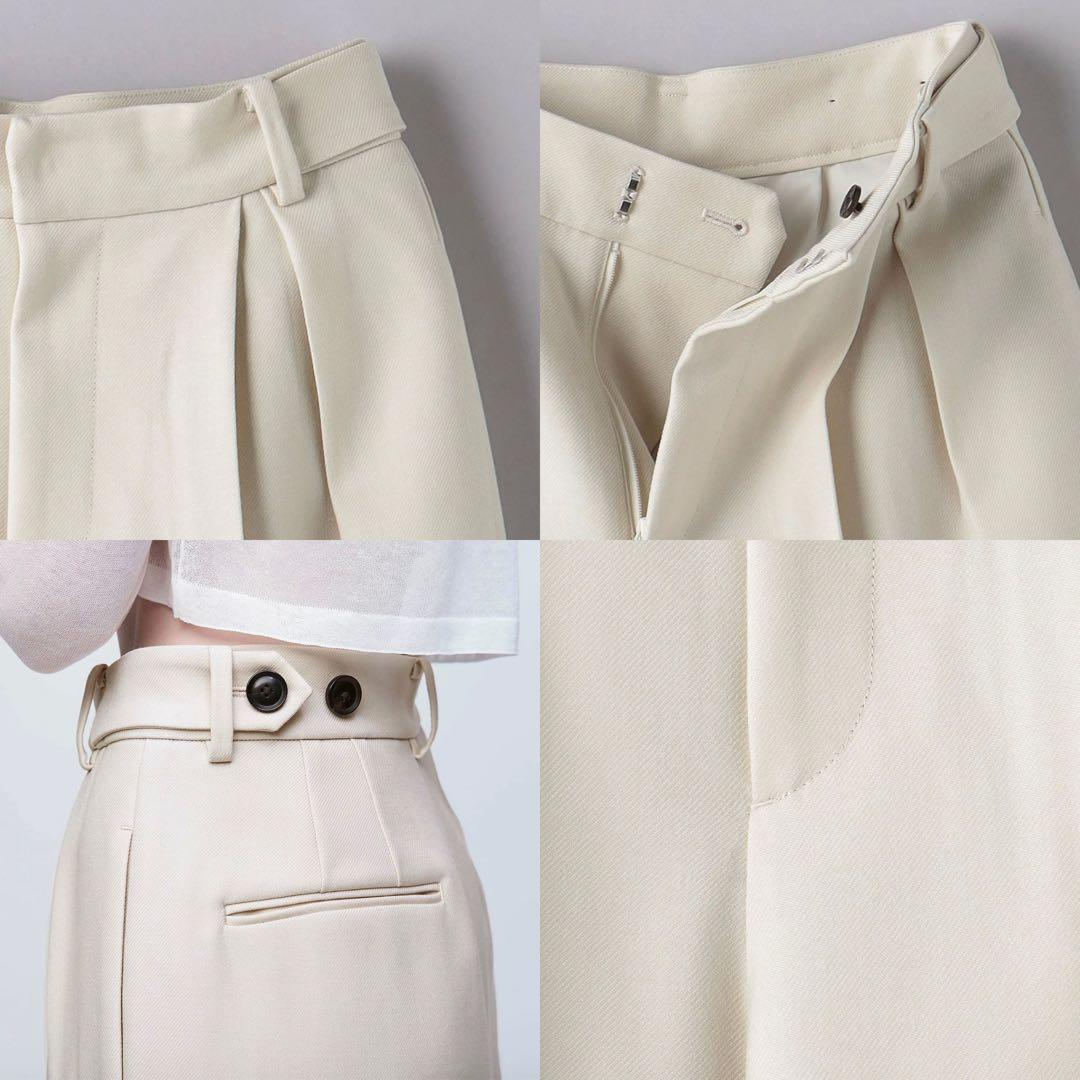 [AEWEN MATOPH] ツイル タック パンツ