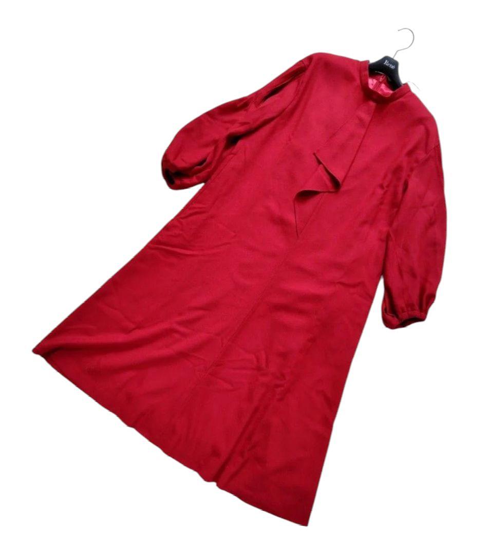 【りんだママ様】24FW新品　ベーシックアムンゼンワンピース　レッド　38