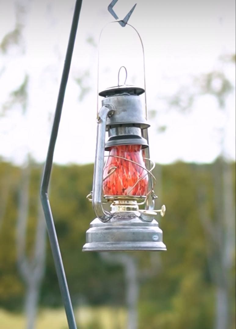 津軽びいどろ×DIRECTION ランタングローブ　紅葉　Type1