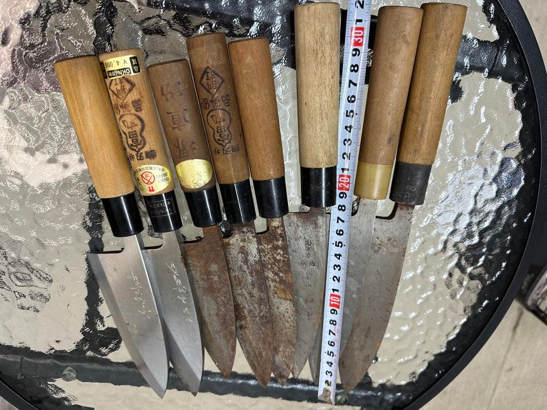 和包丁　出刃包丁　中古　8本　まとめ