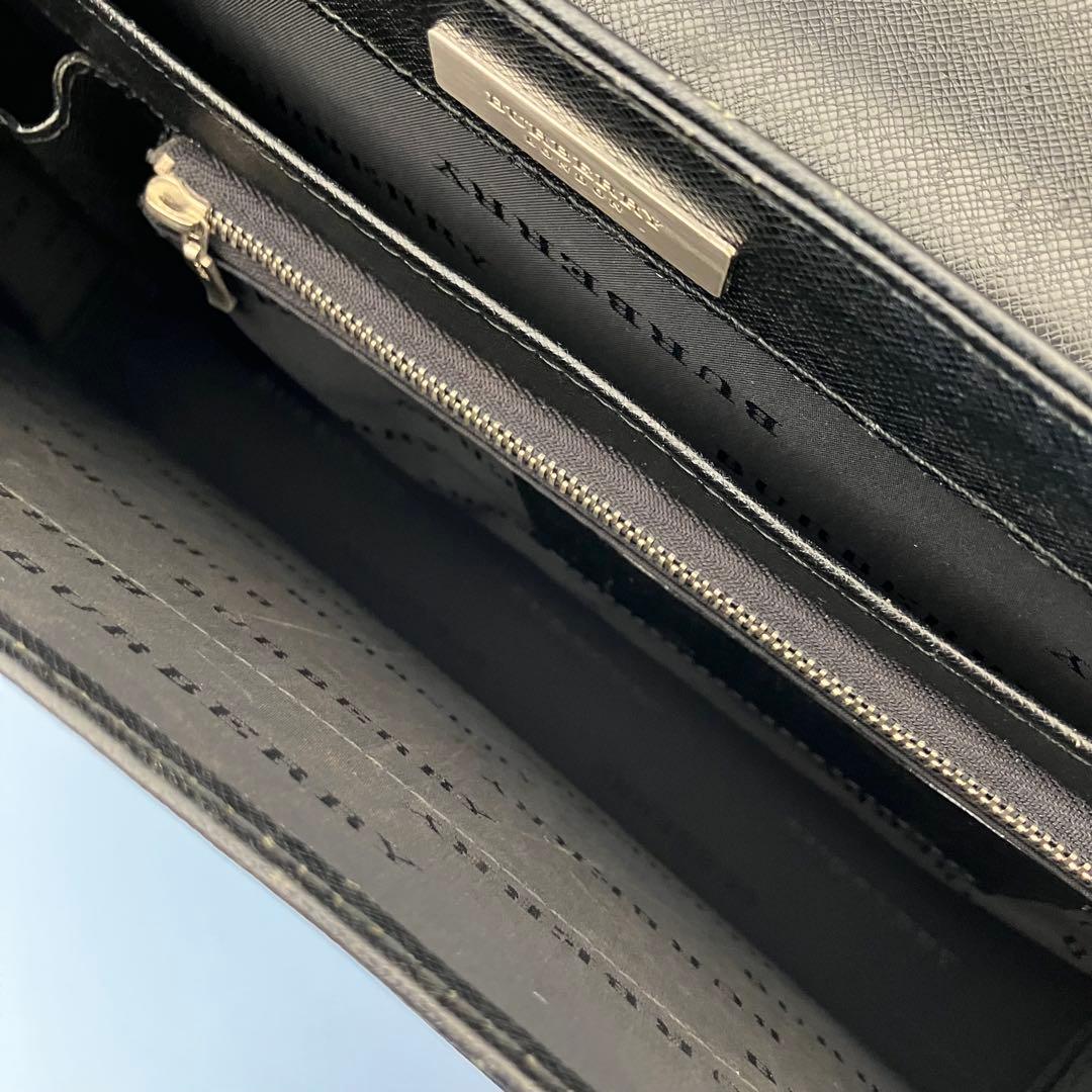 BURBERRY 本革レザー ブリーフケース/ビジネスバッグ/書類カバン