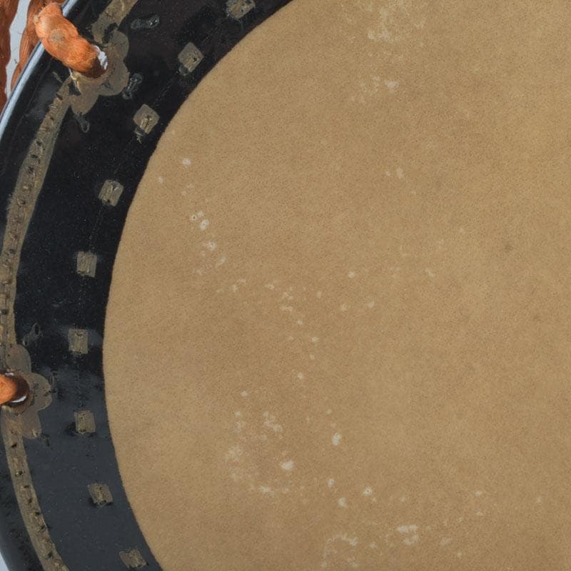 和楽器　和太鼓　締太鼓　梅竹蒔絵胴　台座付　V　9889A