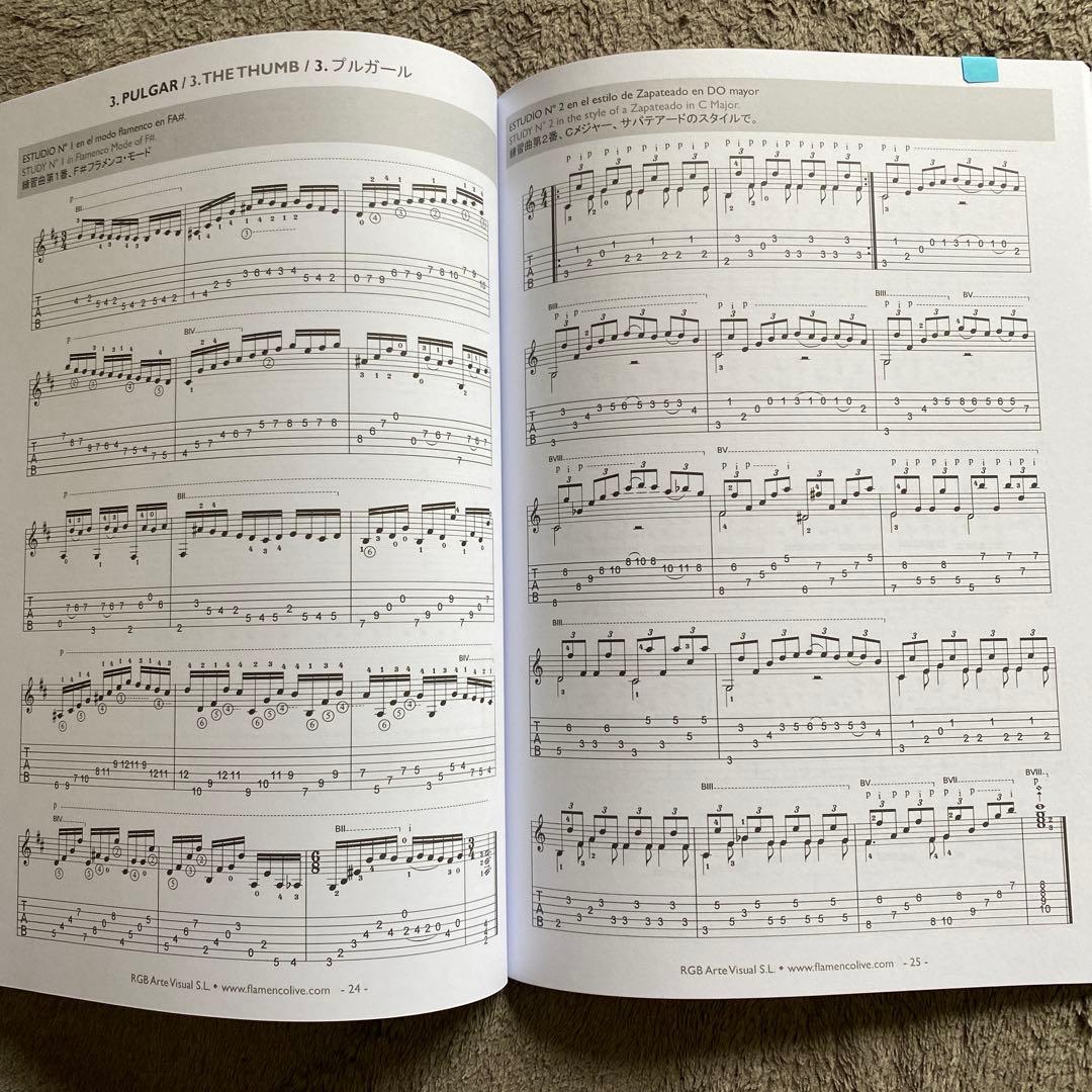 フラメンコギタースペインギタースクールフラメンコ教科書5巻セット　美品