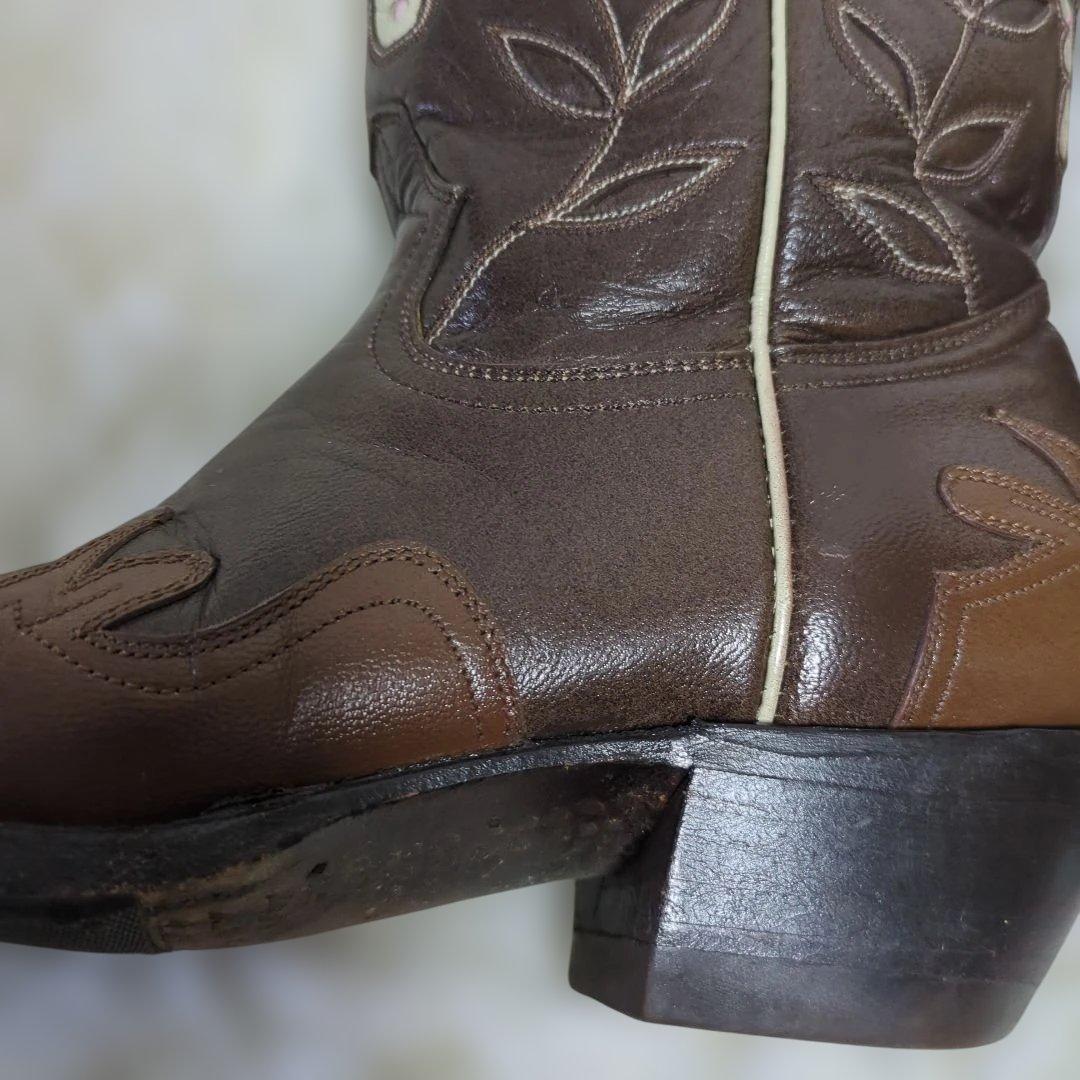 Montana バタフライ ウエスタンブーツ 本革 羊革 メキシコ製　US6