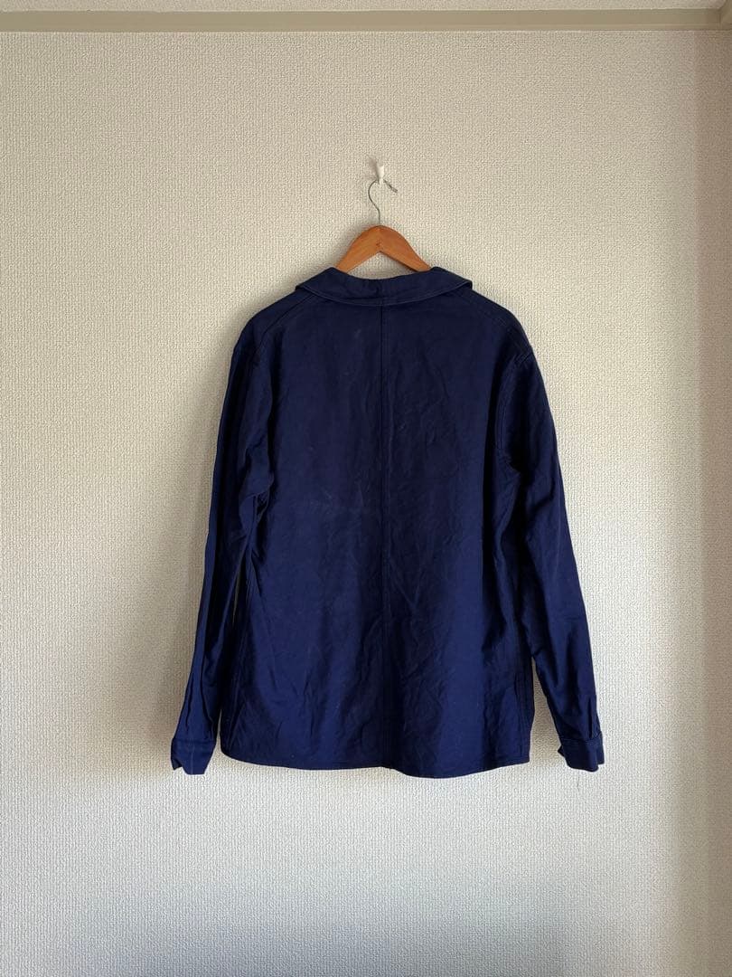 40s フランス ワークジャケット ユーロワーク コットンツイル Vポケ