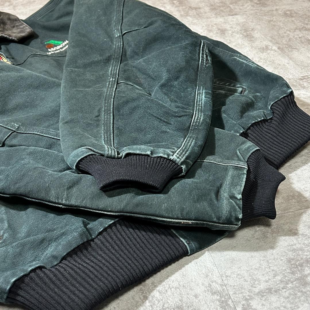 00s USA製 ブラック カーハート サンタフェジャケット ダックL