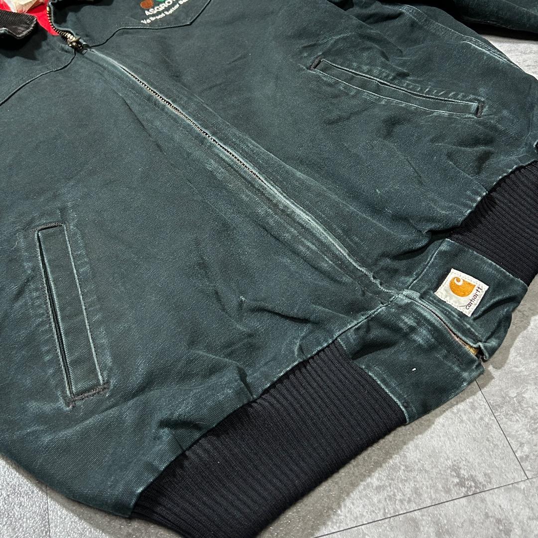 00s USA製 ブラック カーハート サンタフェジャケット ダックL