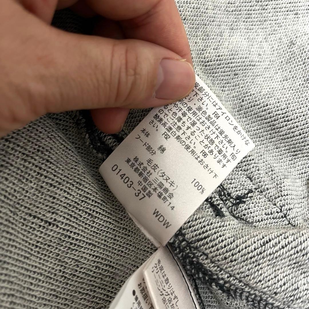 希少 美品バーバリーブルーレーベル パーカー ファー付 ノバチェック 38