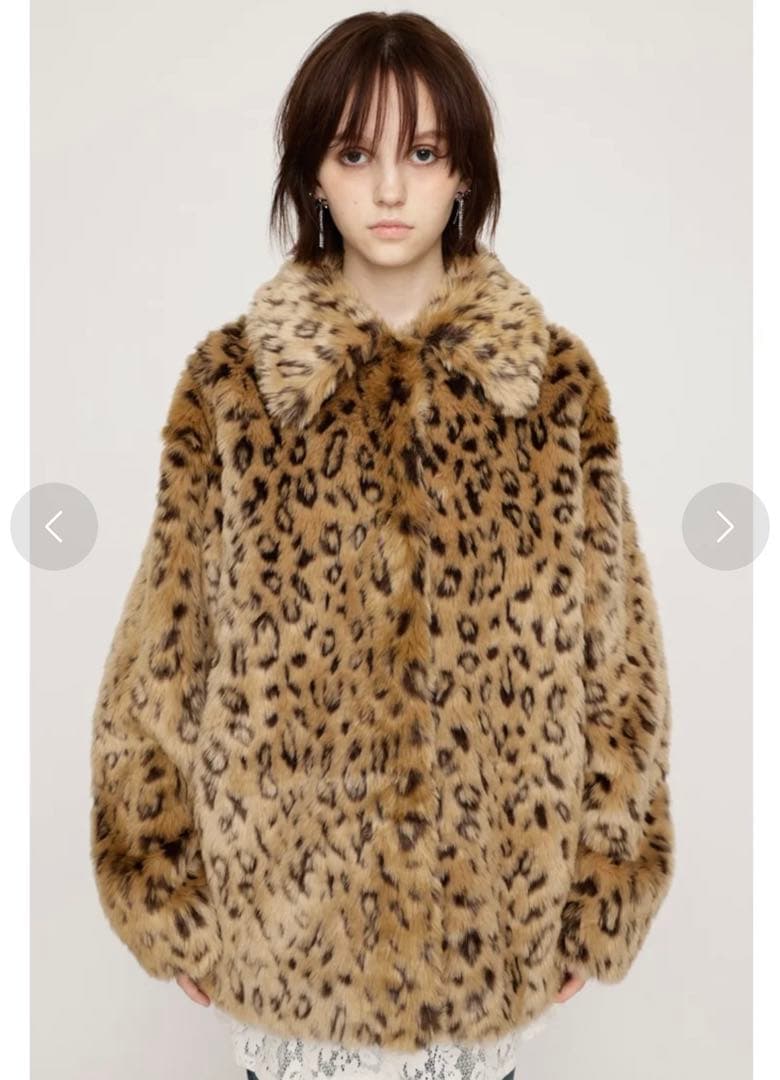 SLY レオパードファーコート