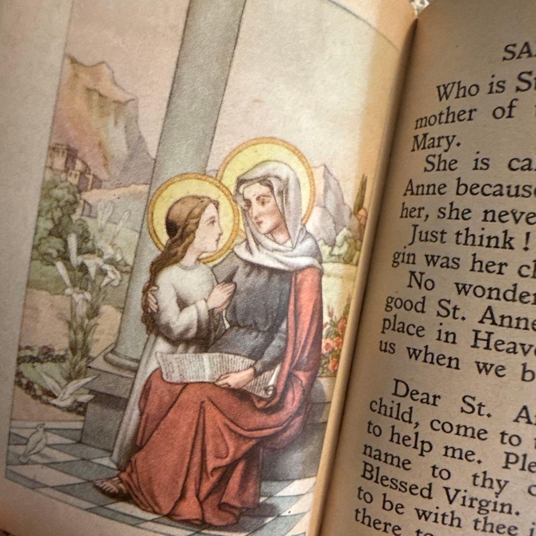 1940年アンティーク美しいmissel聖書セット　ジャンクジャーナル洋書　古書